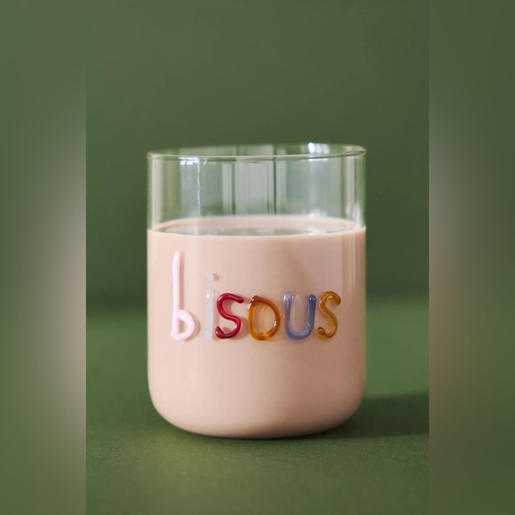 Anthropologie LOVE NOTES JUICE GLASS
Style No.  4531340150246 BISOUS - Picture 4 of 4